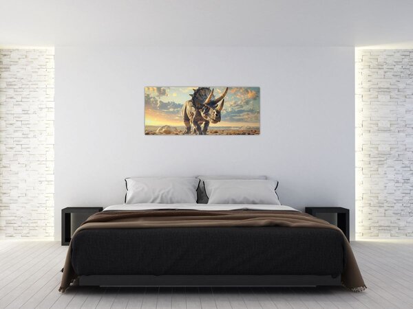 Slika - Triceratops (120x50 cm)