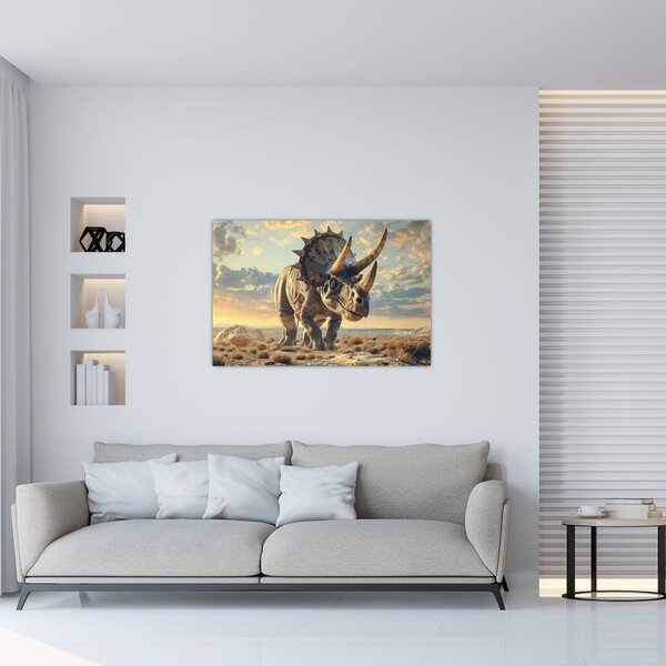 Slika - Triceratops (90x60 cm)