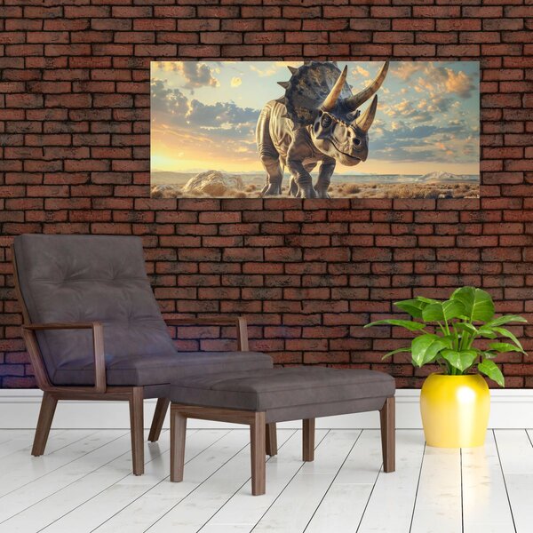 Slika - Triceratops (120x50 cm)