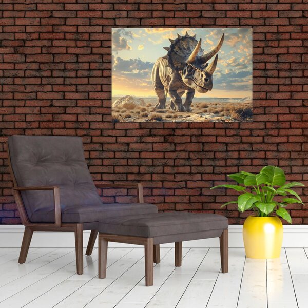 Slika - Triceratops (90x60 cm)