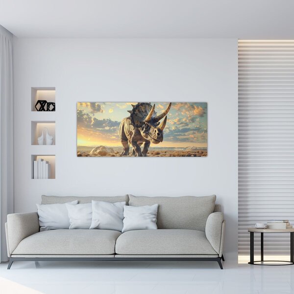 Slika - Triceratops (120x50 cm)