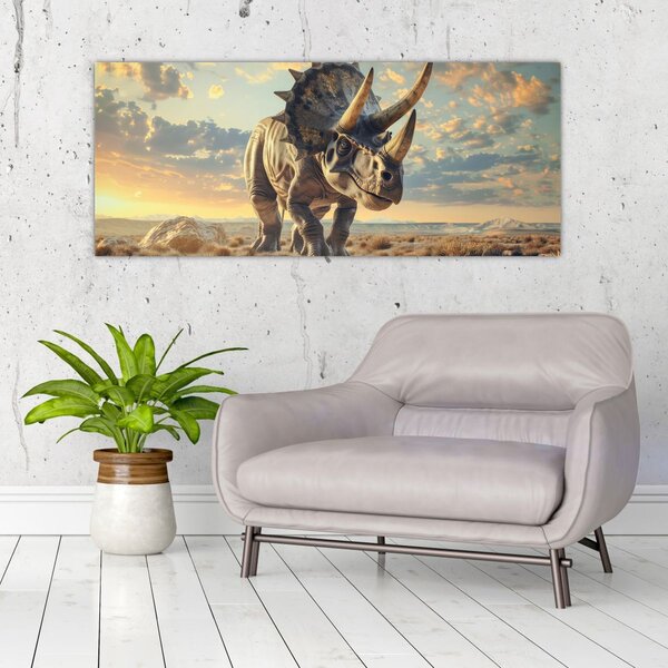Slika - Triceratops (120x50 cm)