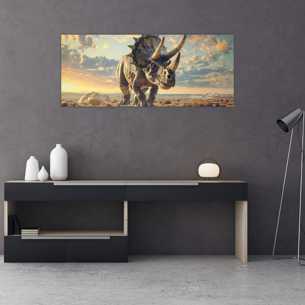 Slika - Triceratops (120x50 cm)