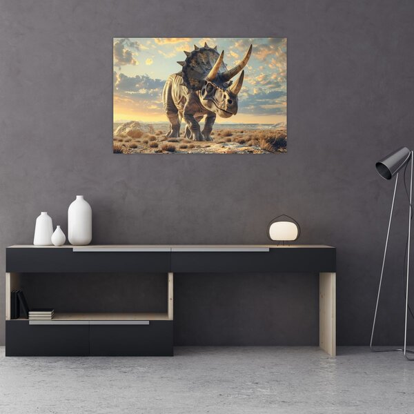 Slika - Triceratops (90x60 cm)