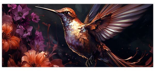 Slika - kolibrić (120x50 cm)