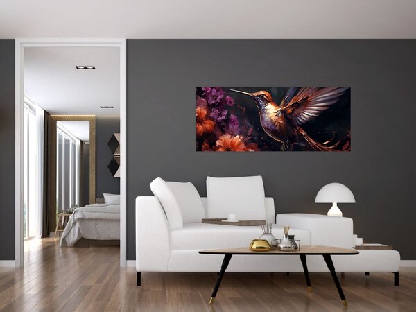 Slika - kolibrić (120x50 cm)