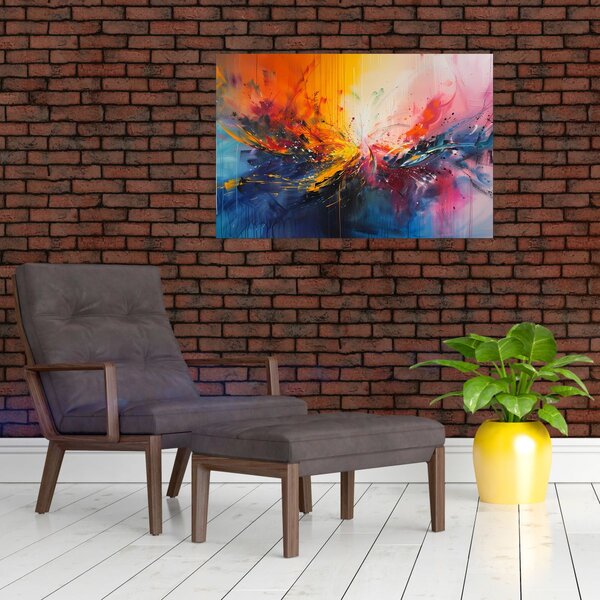 Slika - Apstrakcija boja (90x60 cm)