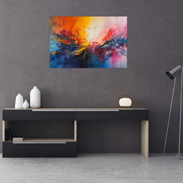 Slika - Apstrakcija boja (90x60 cm)