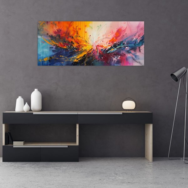 Slika - Apstrakcija boja (120x50 cm)