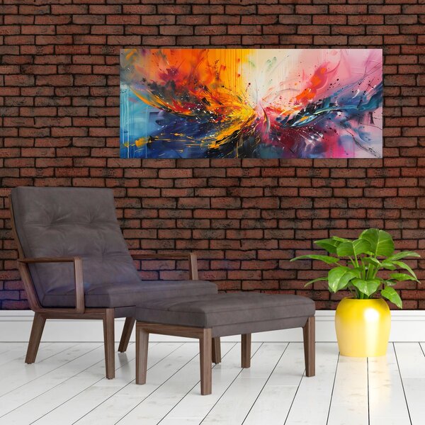 Slika - Apstrakcija boja (120x50 cm)