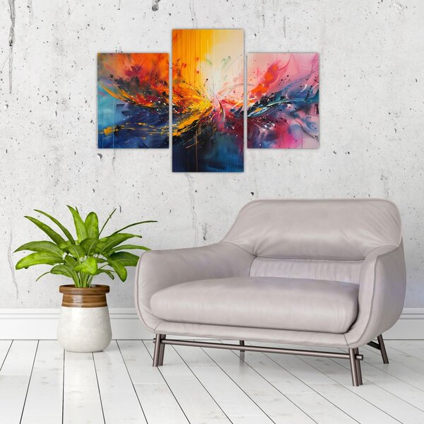 Slika - Apstrakcija boja (90x60 cm)