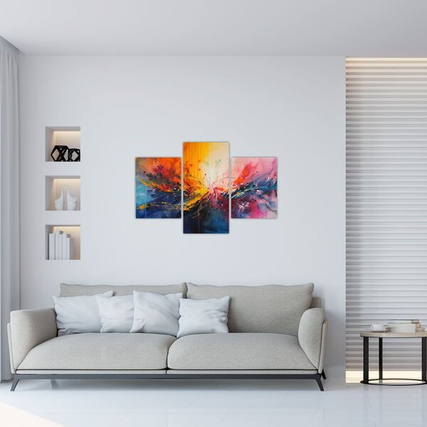 Slika - Apstrakcija boja (90x60 cm)