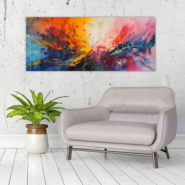Slika - Apstrakcija boja (120x50 cm)