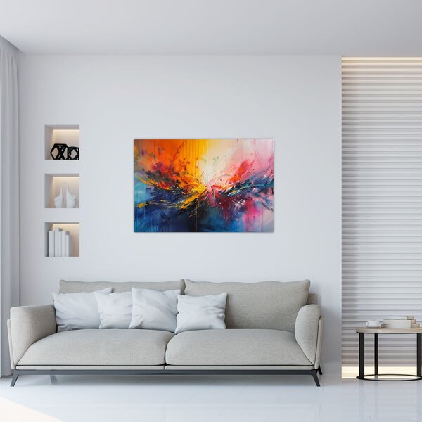 Slika - Apstrakcija boja (90x60 cm)