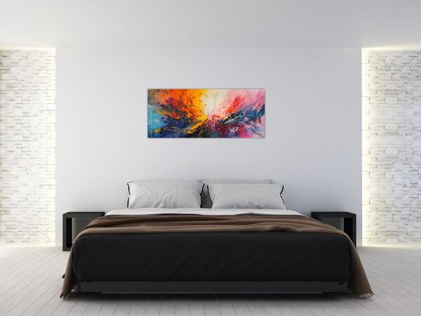Slika - Apstrakcija boja (120x50 cm)