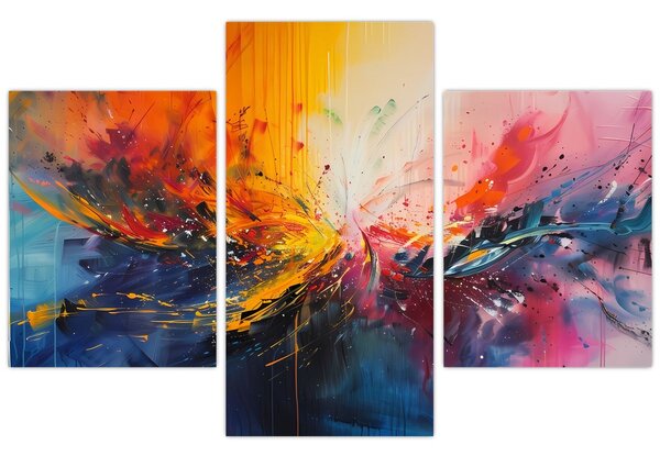 Slika - Apstrakcija boja (90x60 cm)