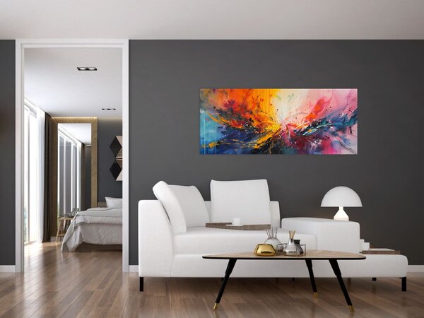 Slika - Apstrakcija boja (120x50 cm)