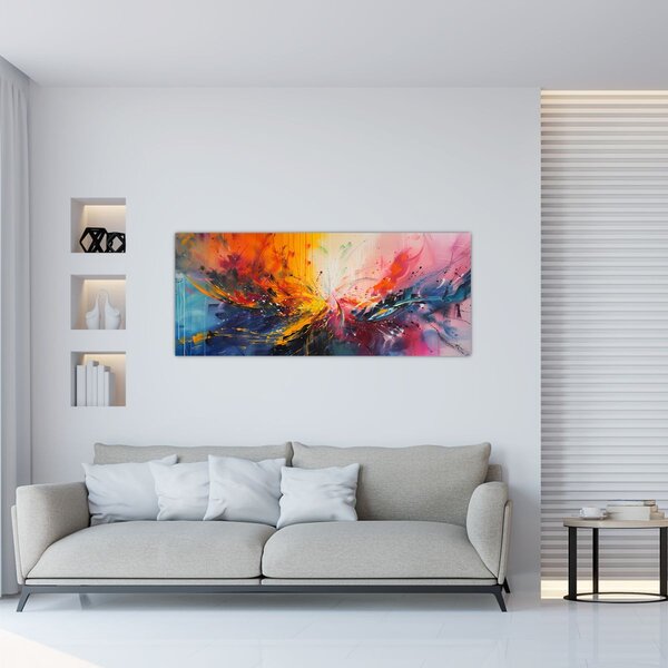 Slika - Apstrakcija boja (120x50 cm)