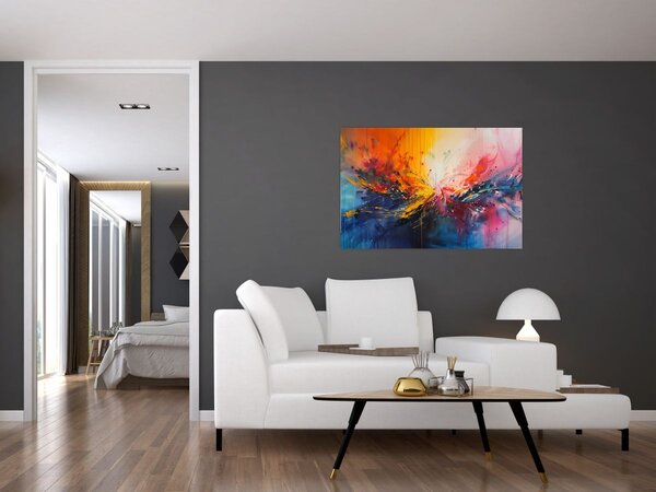 Slika - Apstrakcija boja (90x60 cm)
