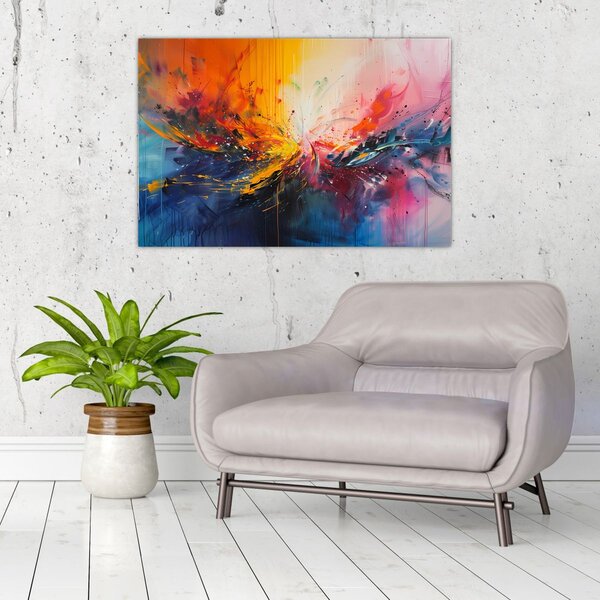 Slika - Apstrakcija boja (90x60 cm)