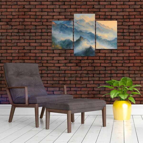 Slika - Naslikan planinski pejzaž (90x60 cm)