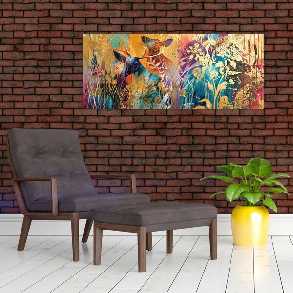 Slika - Apstraktno slikanje prirode (120x50 cm)
