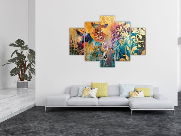 Slika - Apstraktno slikanje prirode (150x105 cm)