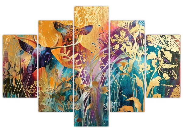 Slika - Apstraktno slikanje prirode (150x105 cm)