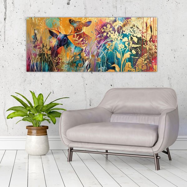 Slika - Apstraktno slikanje prirode (120x50 cm)