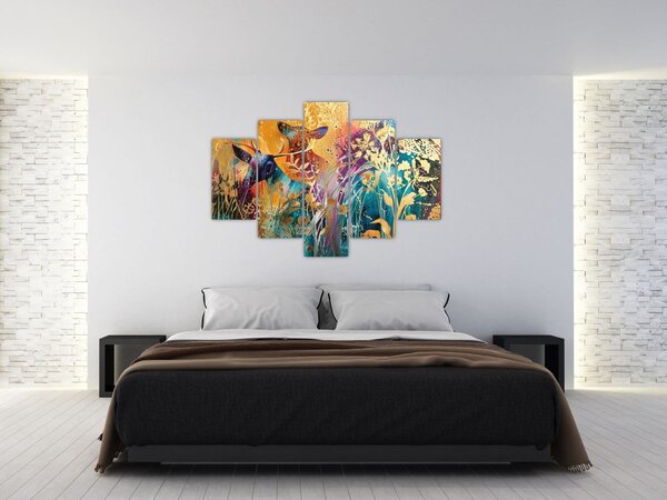 Slika - Apstraktno slikanje prirode (150x105 cm)
