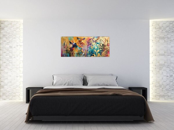 Slika - Apstraktno slikanje prirode (120x50 cm)