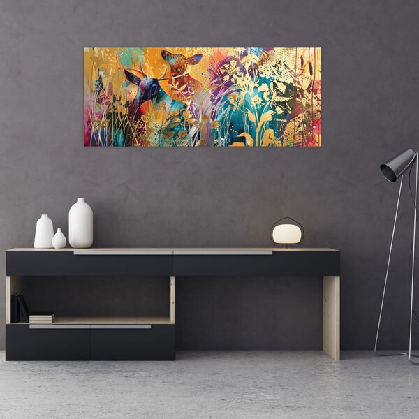 Slika - Apstraktno slikanje prirode (120x50 cm)