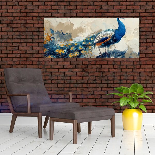 Slika - Paun, slika (120x50 cm)