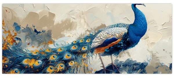 Slika - Paun, slika (120x50 cm)