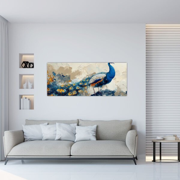 Slika - Paun, slika (120x50 cm)