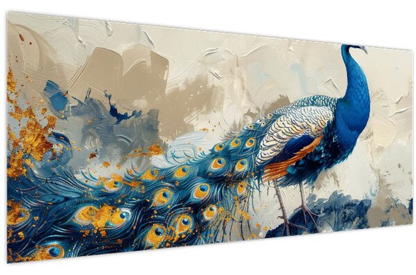 Slika - Paun, slika (120x50 cm)