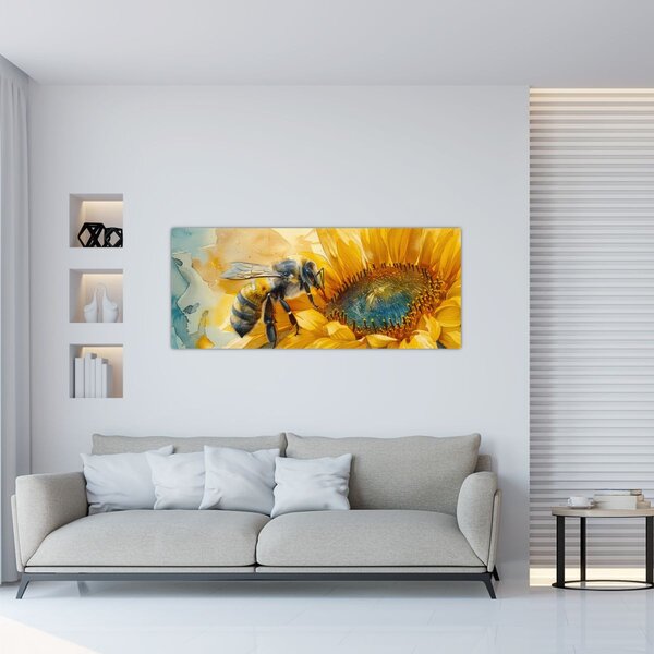 Slika - Pčelica, akvarel (120x50 cm)