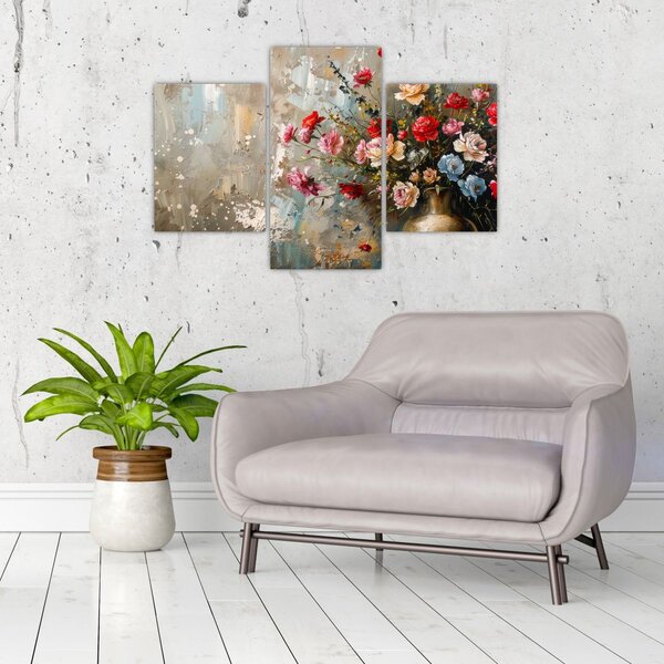 Slika - Vaza s cvijećem (90x60 cm)