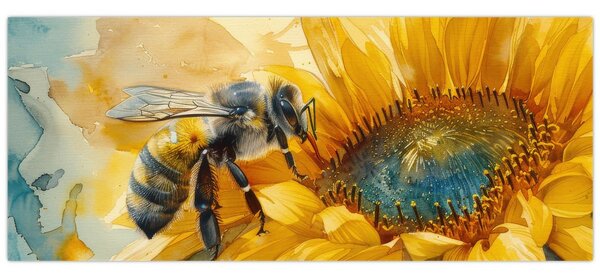 Slika - Pčelica, akvarel (120x50 cm)