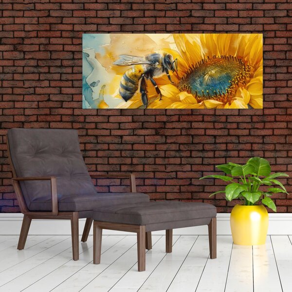 Slika - Pčelica, akvarel (120x50 cm)