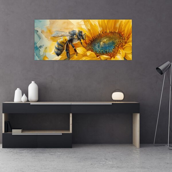 Slika - Pčelica, akvarel (120x50 cm)