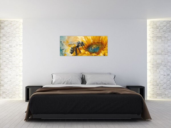 Slika - Pčelica, akvarel (120x50 cm)