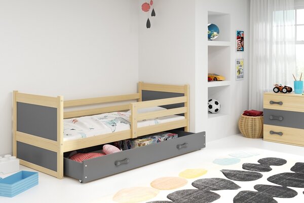 Krevet RICO 90x200 s ladicom + GRATIS ležište -BOR (VIŠE BOJA)