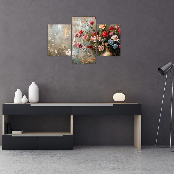 Slika - Vaza s cvijećem (90x60 cm)