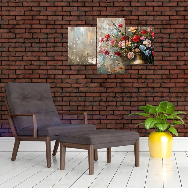 Slika - Vaza s cvijećem (90x60 cm)