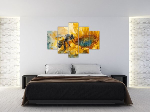 Slika - Pčelica, akvarel (150x105 cm)