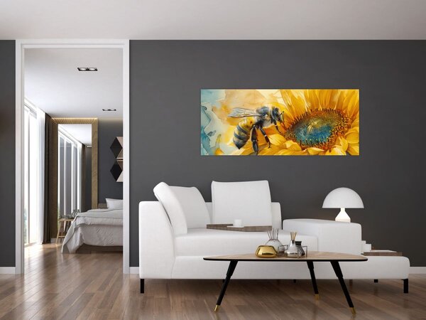 Slika - Pčelica, akvarel (120x50 cm)