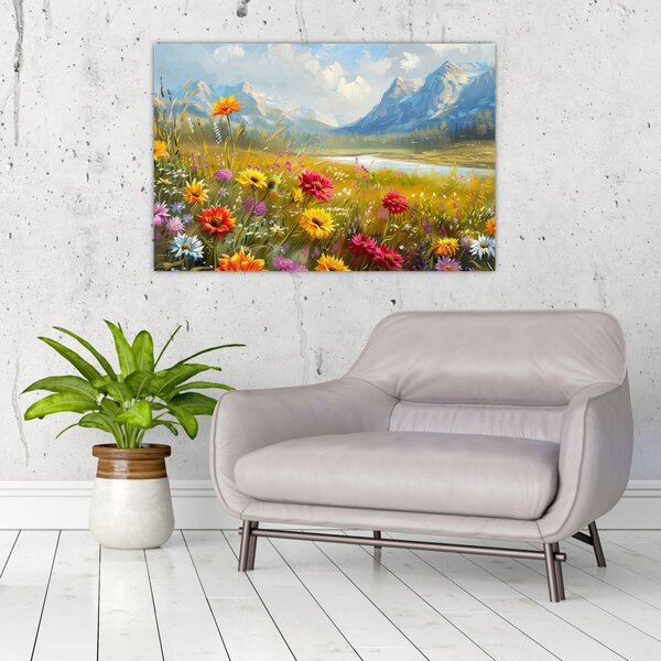 Slika - Naslikani pejzaž (90x60 cm)