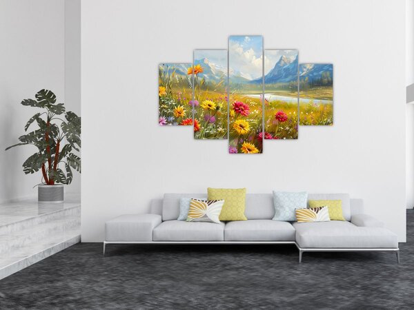 Slika - Naslikani pejzaž (150x105 cm)