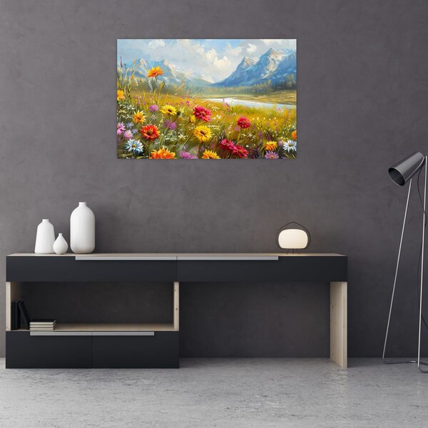 Slika - Naslikani pejzaž (90x60 cm)
